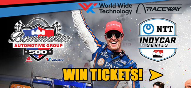 Win tickets to the Bommarito Automotive Group 500 Indy Car Race at World Wide Technology Raceway